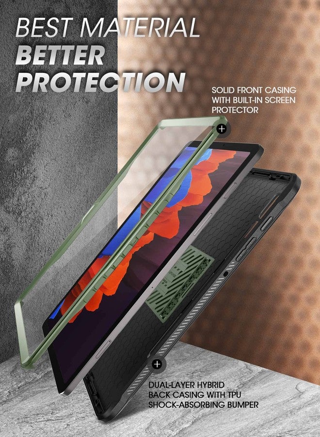 SUPCASE for Samsung Galaxy Tab S8 Ultra Case with Stand (Unicorn Beetle Pro), [Built-in Screen Protector & S Pen Holder] Full-Body Heavy Duty Tablet Cover for Galaxy Tab S8 Ultra 2022, Guldan - Image 3